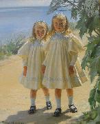 Peder Severin Kroyer The Benzon daughters oil painting picture wholesale